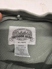 Vintage Cabela’s Outdoor Gear Waffle Knit Thermal Henley Shirt XL Olive USA