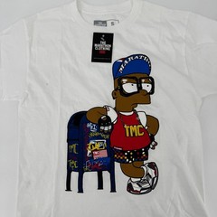 The Marathon Clothing TMC Nipsey Hussle Bart Simpson Graphic T-Shirt White Small