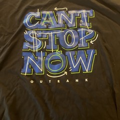 Outrank Brand T-shirt (Black) Can’t Stop Now 2xL