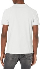 Goodthreads L108804 Men’s White Short-Sleeve Sueded Jersey Henley Size S