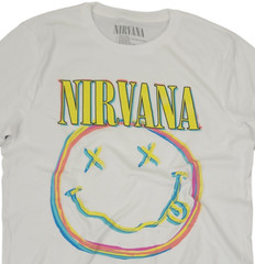 Unisex Adult Music t shirt -NIR-VANA -Heather Gray – music Tees –