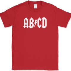 A B C D T-Shirt Funny Alphabet Humor Joke Gift Novelty Tee