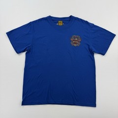 Costa Rica Eagle Graphic Tee Motorcycle Biker Blue Size L Cotton