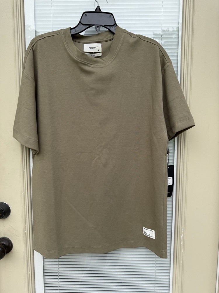 Reserved Supply Mens Oversize Fit T-Shirt Silver Sage SIZE M