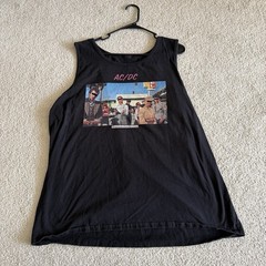 AC/DC Dirty Deeds Done Dirt Cheap Band Tank Top Size XL