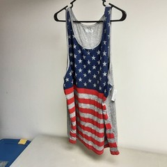 Mens XL Mad Engine American Flag Tank Top
