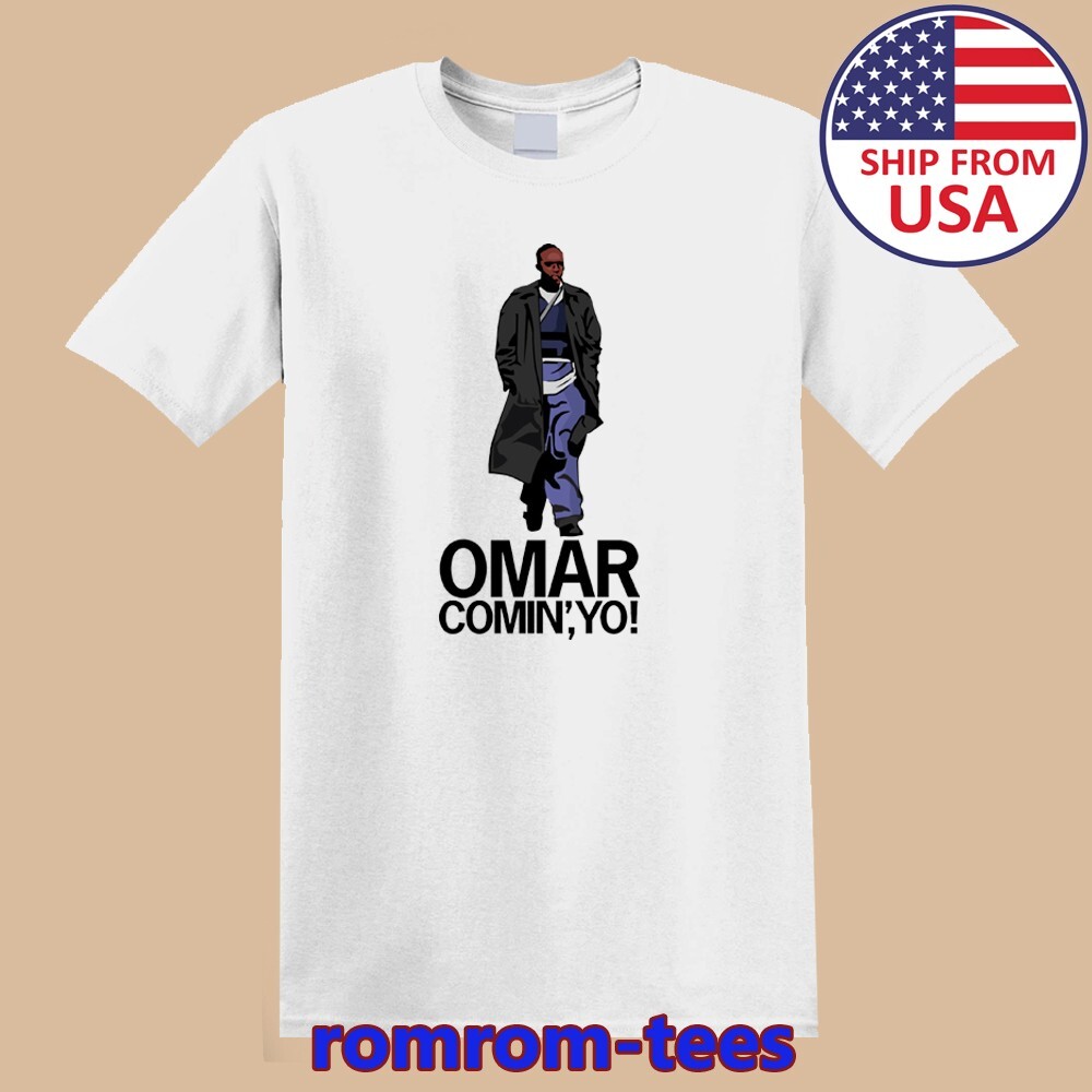 Omar Little Comin Yo The Wire White Size S-5XL