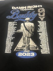 Gildan Heavy Cotton Buddy Guy Live in Person Tour 2023 Black Tee XL
