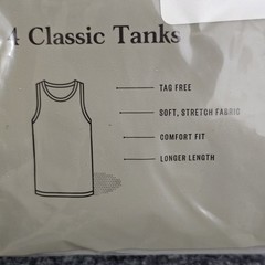 Goodfellow & Co Men’s Tank Tops Lot Of 8 Black And White Size S 34/36 NIP New