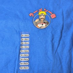 Naruto Shippuden Ichiraku Ramen Shop Long Sleeve T-shirt Blue Men’s Size M