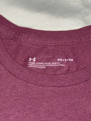 Under Armour Project Rock Brahma Bull Men’s Small S Red Maroon Logo Gym T-Shirt