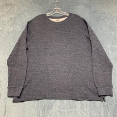 Lee Thermal Shirt Mens XL Charcoal Gray Thermal Waffle Knit Regular Fit Winter