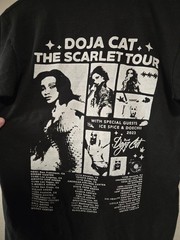 DOJA CAT THE SCARLETT TOUR 2023 MENS SMALL BLACK TSHIRT, HIP HOP, RAP, ICE…