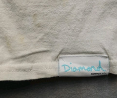 Y2k Diamond Supply Co. White T-Shirt Size XL Diamond & Leopard Design