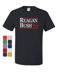 Reagan Bush ’84 T-Shirt Ronald American President History GOP Tee Shirt