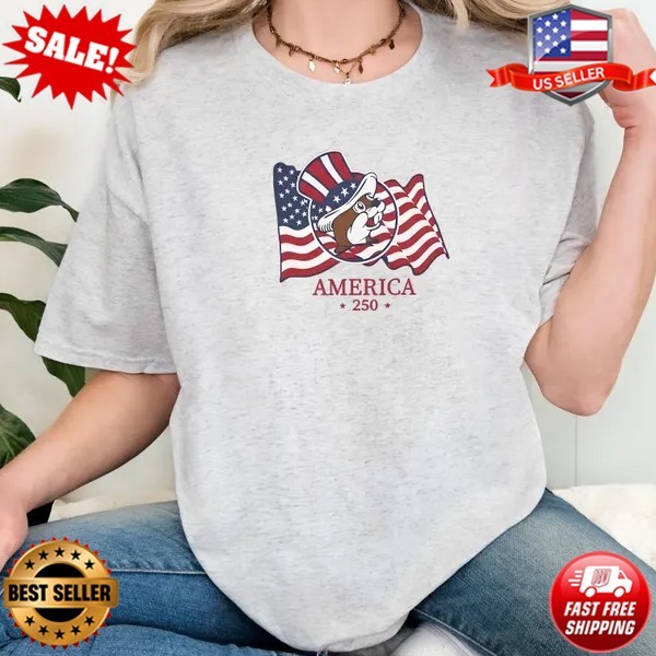 I Love America And Buc ee’s Too Shirt, 250 Years Of Freedom Tee T-Shirt | S-5XL