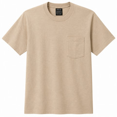 BVD Men’s Beige Tan Pocket T-Shirt Size M 38-40 100% Cotton Made USA