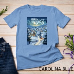 Christmas Church in the Mountains A Peaceful Scene #3 Funny Unisex T-shirt