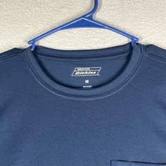 Dickies T-shirt Navy Blue Crew Neck Work Shirt Mens M