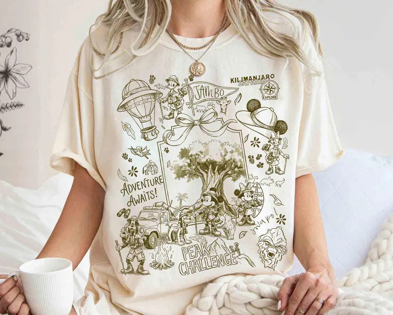 Disneyl Animal Kingdom Mickey & Friends Safari Mode T Shirt Unisex#1