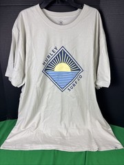 Hurley Men’s All Day Graphic Tee Size XXL Cream