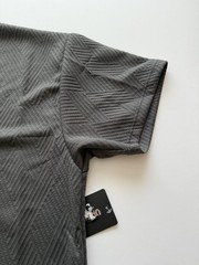Urban Edge Men’s Geometric Textured T Shirt Gray 3XL NWT Streetwear