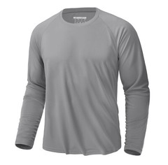 Mens UPF50+ Long Sleeve T-Shirt UV/Sun/Skin Protection Outdoor Sport Casual Tops