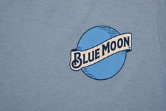 Blue Moon Mens Blue Moon Beer Denver, Colorado Double-Sided Print Shirt New S, M