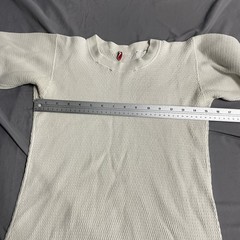 Vintage 40s 50s Flagg Bodyguard Utica Distressed Thermal Longsleeve Size Small