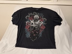 Sullen Black Cotton Knit Regular Fit Crew Neck Skull Graphic Tee Men’s 3XL