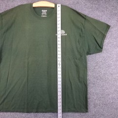Gildan Mens Co-Alliance Logo T-Shirt Green 3XL Crew Neck Polycotton Dry Blend