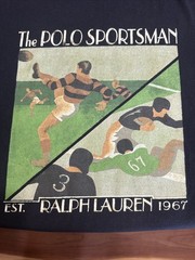 Vtg 90’s Polo Sport Ralph Lauren Sportsman Rugby Graphic T-shirt Large Excellent
