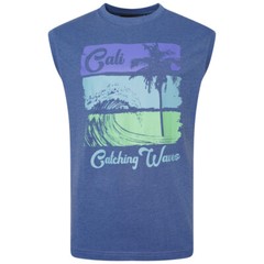 Mens KAM Sleeveless Tee Vest Cotton Gym Shirt Top Running Big Size 2-8XL