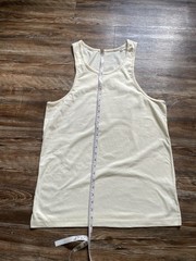 Essentials Fear of God FOG Basic Tank Top Singlet Vest Cream Size S Men’s