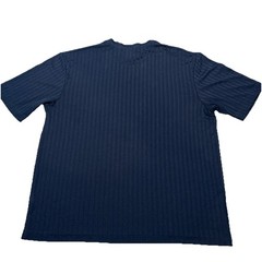 Claiborne Mens V-Neck ribbed Shirt Black Rayon Blend M