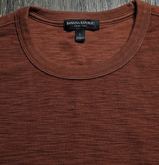 Mens Banana Republic Core Temp Long Sleeve Slub Thermal Shirt Size Large