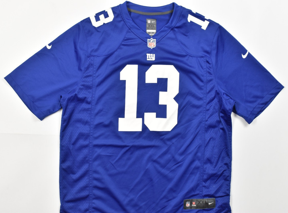 Nike NFL New York Giants Odell Beckham Jr #13 On Field Jersey Royal Blue Men 2XL