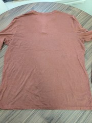 Free Fly Mens Medium Long Sleeve Henley Shirt Brown Rust Casual Outdoor Comfort