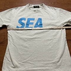 Wind And Sea T Shirt Mens M Cream Speckled Oversized Heavyweight City Urban Art