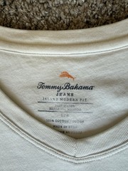 Tommy Bahama Jeans Men’s Modern Fit V-Neck Short Sleeve Cotton Knit Tee L