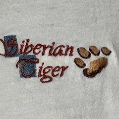 Vintage Siberian Tiger Mens Shirt Single Stitch Graphic Nature Art Hiker 90s