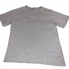 Vintage Hip Hop Karl Kani Embroidered Logo Grey T Shirt Men Sz XL Pre Owned