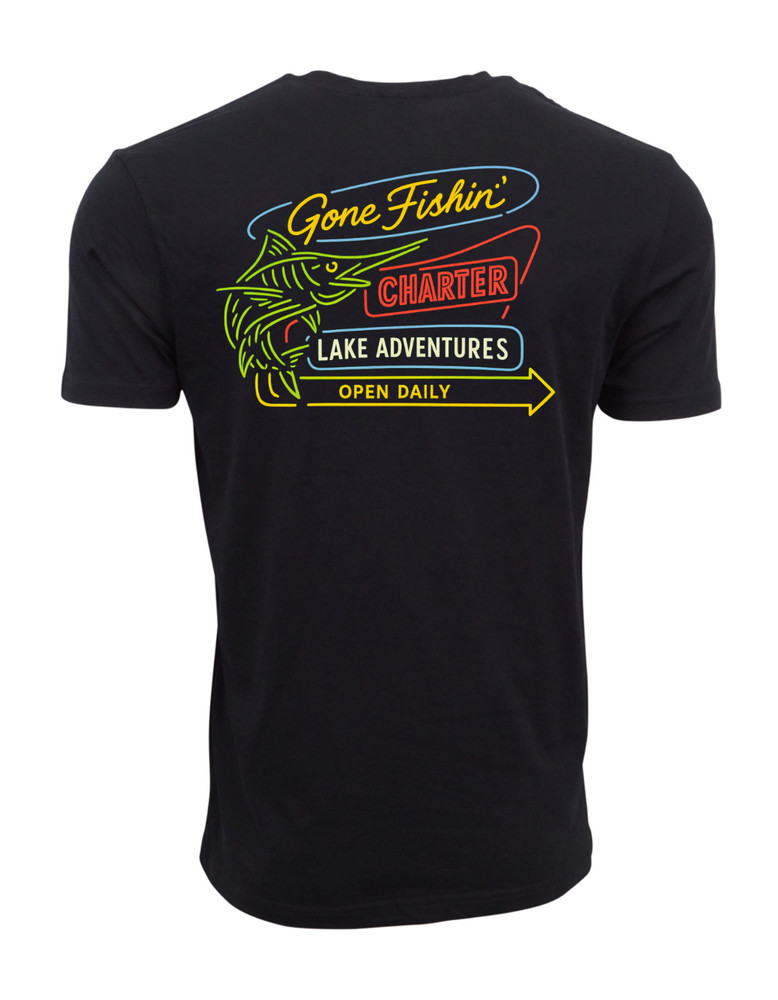 Gone Fishin Charters Mens Graphic T shirt