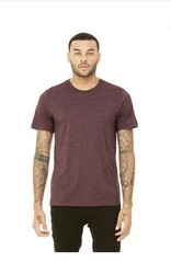 👕BELLA + CANVAS 👚 Unisex Heather CVC Tee T-Shirt Maroon Sz XL 🆕