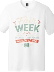 Fair Week Good Friends Memories Graphic Casual Short Sleeve T Shirt