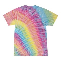 Colortone Tie Dye T-Shirt Unisex Rainbow Vibrant Cotton Tee S M L XL 2XL-5XL New