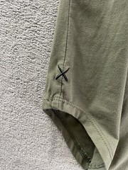 Cuts Clothing Elongated T Shirt Men Medium / S Tall Olive Green Crew Neck Tee