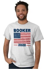 Election American Campaign Booker 2020 Gift Adult Short Sleeve Crewneck Tee