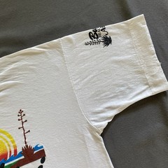 Vintage 1990s Bushiri Beach Resort Aruba T Shirt Adult Size Medium White 90s