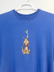 Vintage Grinch Max Promo T Shirt Dr Seuss Movie Tee Blue Size Large